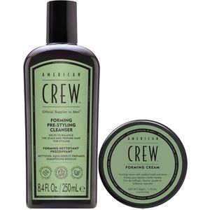 American Crew Forming Cream + Cleanser Set