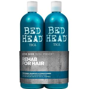 TIGI - BED HEAD Recovery - Shampoo en Conditioner Set - 750 ml - Voor Droog en Beschadigd Haar