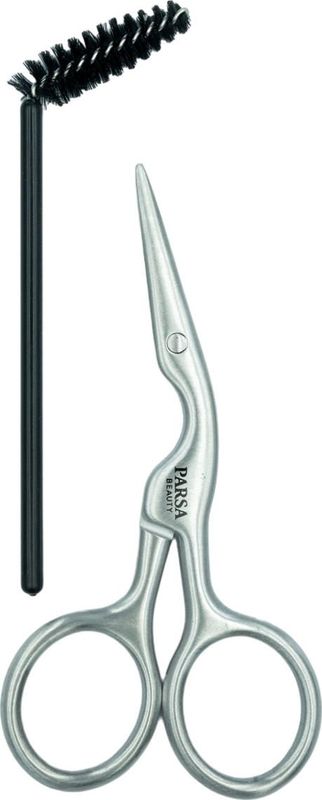 PARSA - Wenkbrauw Styling Set - Inclusief Borstel en Schaar - Zwart