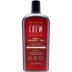 American Crew 3In1 Ginger & Tea Shampoo, Conditioner & Body Wash 1 Liter