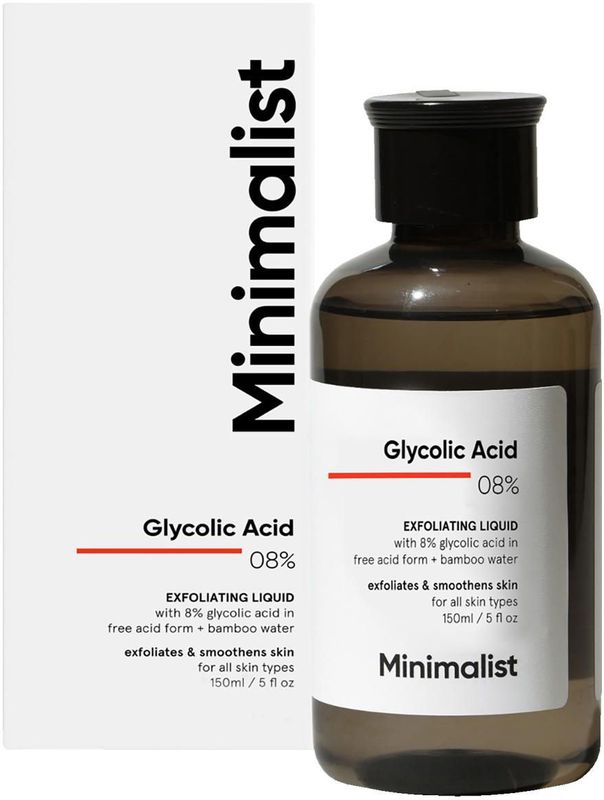 Minimalist - Glycolic Acid 08% Exfoliating Liquid - 150 ml - Gezichtscrub