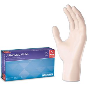 Efalock Emotion Vinyl wegwerphandschoenen - poedervrij Wit maat S