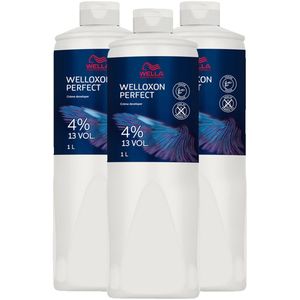 Wella Welloxon Perfect Creme Ontwikkelaar Set van 3 4 % - 13 Vol. 3 x 1 liter