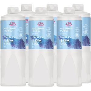 Wella Welloxon Perfect Creme Ontwikkelaar Set van 6 1,9% - 6 Vol 6 x 1 liter