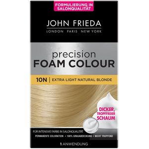 JOHN FRIEDA Precision Foam Colour Permanente kleuring 10N Extra Licht Natuurlijk Blond 1 pak