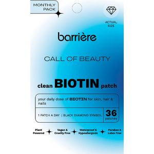 barrière CALL OF BEAUTY Biotin Patch Black Diamond 36 Stück