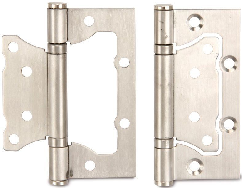MASTERPROOF Nirosta-Scharniere, 100x75 mm, fluchtend, 2 Stück