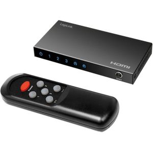 LOGILINK HDMI-Switch HD0062, 3x 1-Port, 4K/60 Hz, schwarz