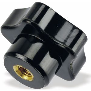 Sterngriffmutter, M6/15 mm, schwarz