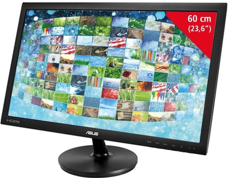 ASUS LED-TFT-Bildschirm 59,94 cm (23,6""), VS247HR, EEK: A, HDMI, DVI, VGA