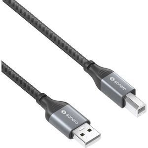 SONERO USB 2.0 Kabel SPC-U010-005 A/B 0,5m grau-schwarz
