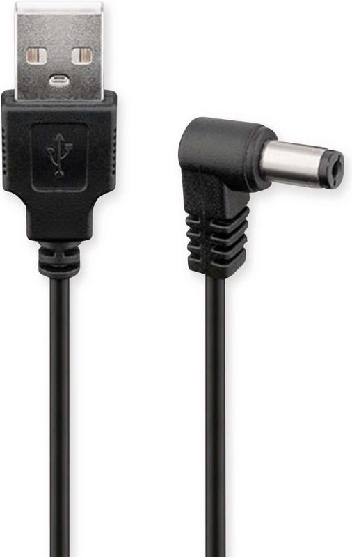 GOOBAY USB-Stromversorgungskabel 55156, zu DC-Geräten, 5,5x2,5 mm, 1,5 m