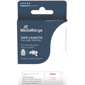 MEDIARANGE Schriftband MRBTZ252, ersetzt Brother TZ-252/TZe-252