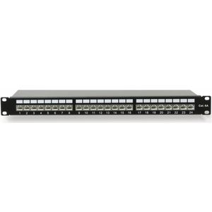 RED4POWER CAT.6a Patchpanel R4-N119S, 24-fach, 19"", schwarz