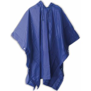Regen-Poncho, blau