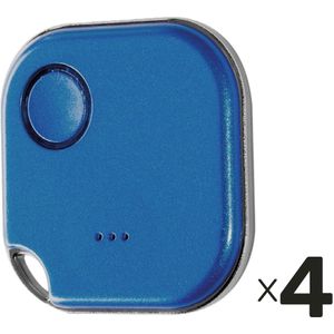 SHELLY Bluetooth Schalter u. Dimmer, Blu Button1, Plug&Play, blau, 4er Set