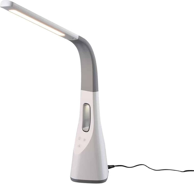 REALITY LED-Tischleuchte Vento R50381101 weiß, 5 W, 650 lm, CCT, mit Ventilator