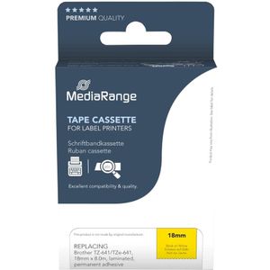 MEDIARANGE Schriftband MRBTZ641, ersetzt Brother TZ-641/TZe-641