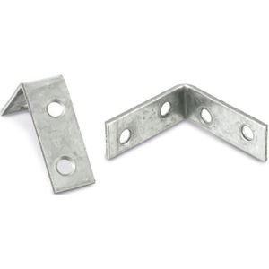 BGS TECHNIC Winkelverbinder (Stuhlwinkel), 40x40x15x2 mm, 12 Stück
