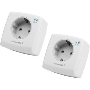 HOMEMATIC IP 157337A0, Schalt-Messsteckdose, 2 Stück
