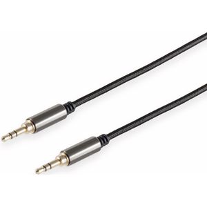 BLACK COTTON Klinkenkabel, 3,5 mm, Stereo, 0,5 m, schwarz