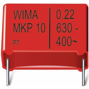 WIMA Folienkondensator, 0,1UF, 400V, radial, RM 15, MKP1G031004D00KSSD