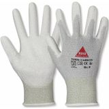 HASE SAFETY GLOVES Montagehandschuhe, TURIN CARBON, EN388, EN 420, antistatisch, grau/weiß, Größe 10