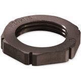WISKA Gegenmutter, 10061783, M 25x1,5, metrisch, Schwarz