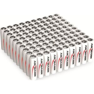 ANSMANN Mignon-Batterie-Set, Alkaline, 100 Stück, Mignon AA