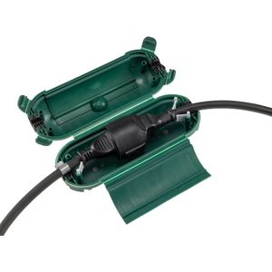 CHILITEC Sicherheits-Schutzbox für Kabel, IP44, 210x80 mm, grün