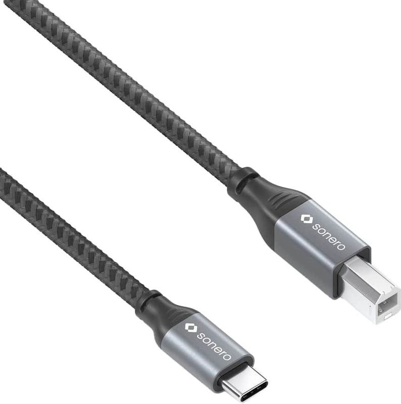 SONERO USB 2.0 Kabel SPC-U020-050 C/B 5m grau-schwarz