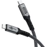 GOOBAY USB-C Kabel 74210 USB4 240W 1m 40Gbit/s Textilmantel