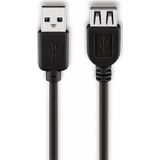 GOOBAY USB 2.0 Hi-Speed Verlängerung, A/A, 68622, 0,3 m, schwarz