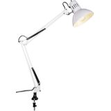 TRIO Klemmleuchte Tajo 5029010-01 weiß, für E27 max. 40 W