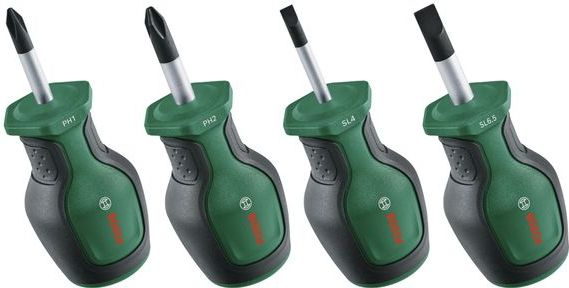 BOSCH Stubby Schraubendreher Set, 1600A032UJ, 4-teilig