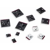 HELLERMANNTYTON Befestigungssockel für Kabelbinder, 151-02244, 19x19mm MB3APT-A schwarz 1 ST