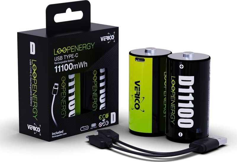 VERICO Li-Ion-Akku LoopEnergy D/Mono 7.400 mAh 2 Stück