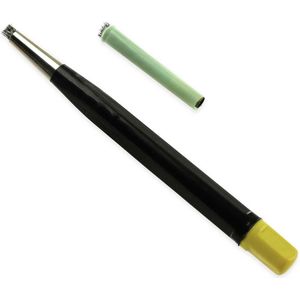 Rostradierer-Stift mit Ersatzbürste, Stahl, 120 mm