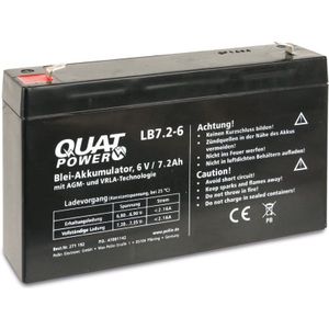 QUATPOWER Blei-Akkumulator LB7.2-6, 6 V-/7,2 Ah