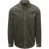 Marc O'Polo - Overhemd Corduroy - Antraciet - Regular-fit - Katoen