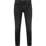 BOSS - Regular-fit Jeans - Blauw - Stretchdenim - Taps Toelopende Pasvorm