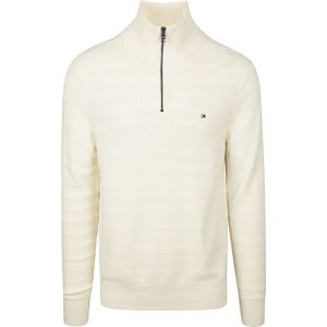 Tommy Hilfiger - Pullover Halfzip Structure - Off-White - Sweater