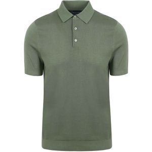 Suitable Knitted Polo Groen