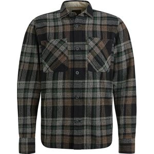 PME Legend Overshirt Ruit Zwart Grijs