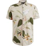 PME Legend Short Sleeve Overhemd Print Beige