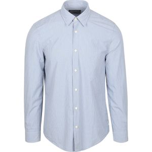 Marc O'Polo - Overhemd - Lichtblauw - Regular-fit - Biologisch Katoen - Lange Mouw