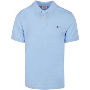 Gant Shield Piqué Poloshirt Lichtblauw