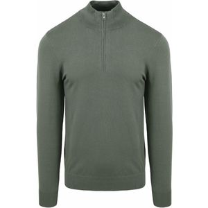 Profuomo Half Zip Pullover Luxury Groen