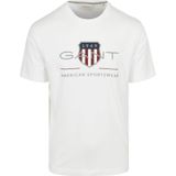 Gant T-shirt Logo Wit