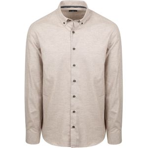 State Of Art Heavy Twill Overhemd Beige